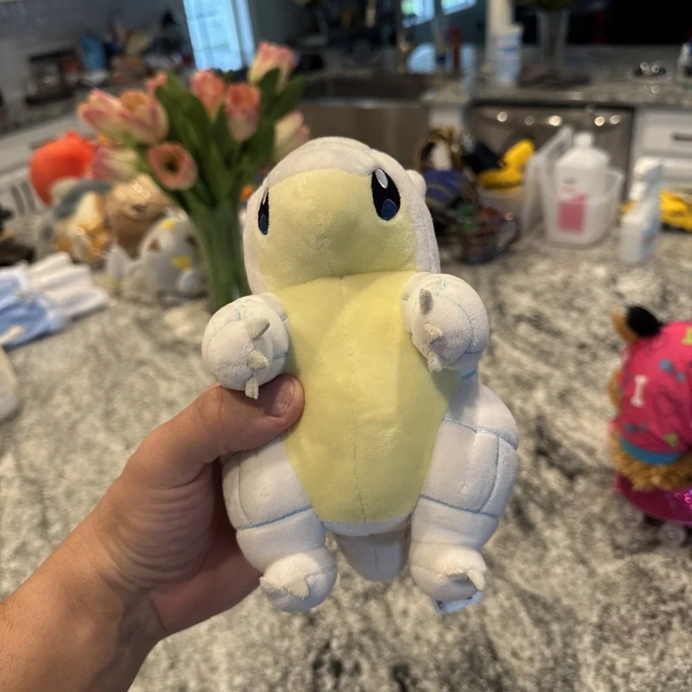 2017 Pokemon Center Original Alolan Sandshrew Poke Plush 8 Inch US Authentic